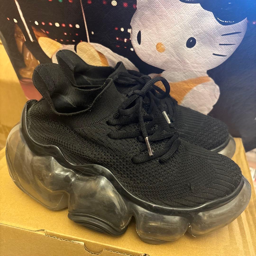 grounds MOOPIE 黒　ブラック　BLACK スニーカー　ミキオサカベ