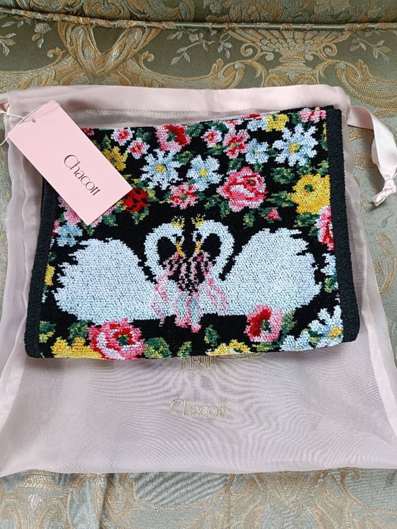 ミー♥新品未使用♪フェイラー＆チャコット♪オデットスポーツタオル♪ブラック