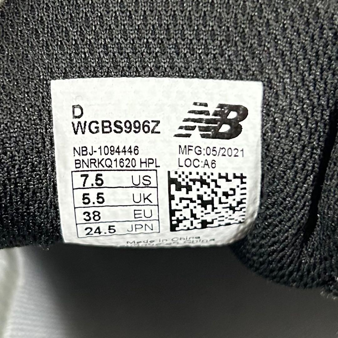 【新品】ニューバランス ゴルフ 996 レディース 24.5 シルバー ボア