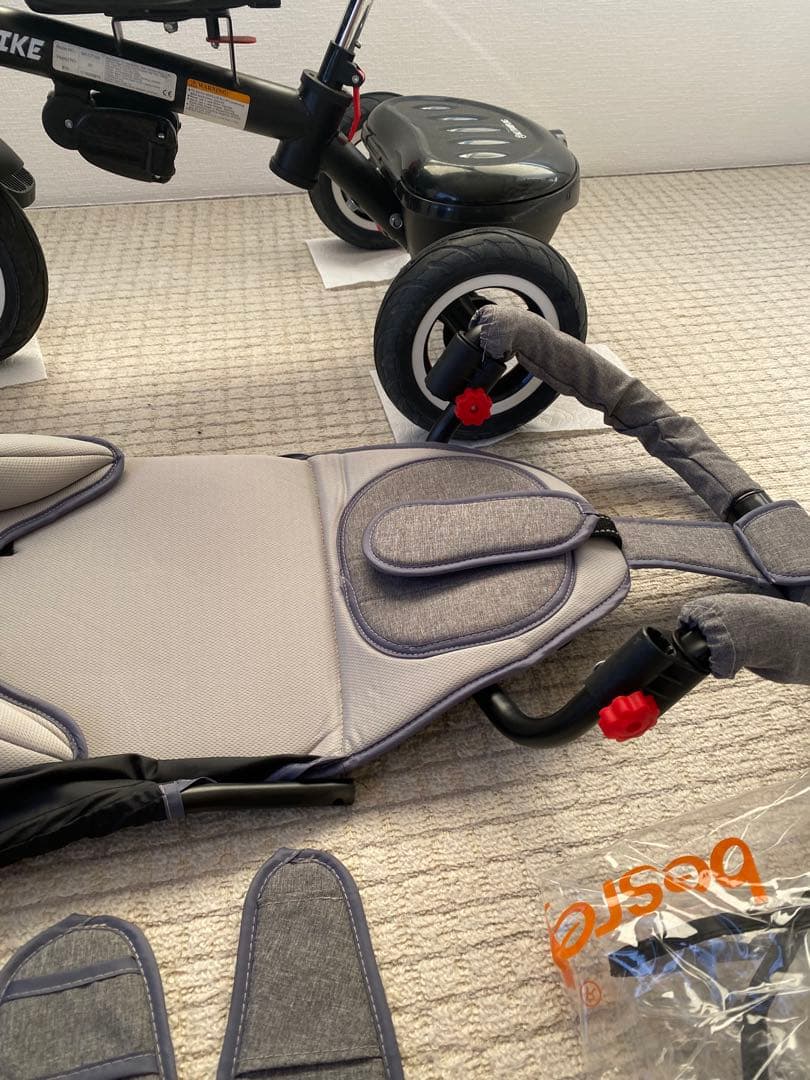 【美品】besrey 三輪車1歳~6歳　収納カゴ付き三輪車