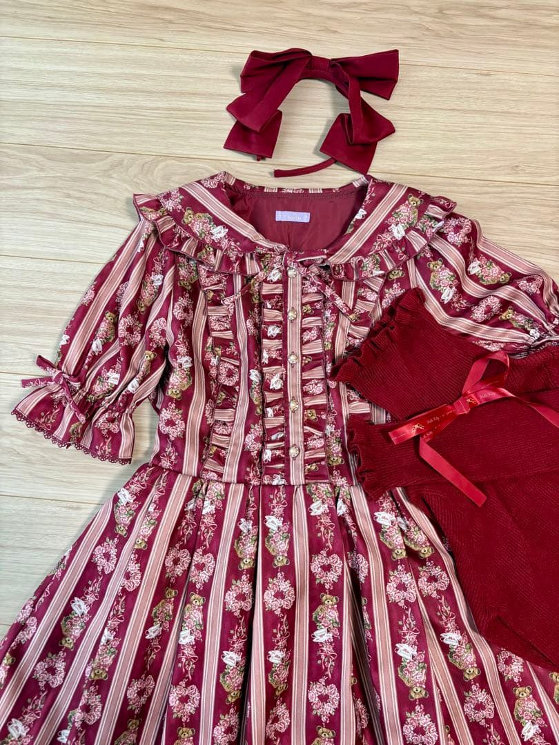 axes femme kawaii 青木美沙子ワンピース　カチューシャ＆セーター