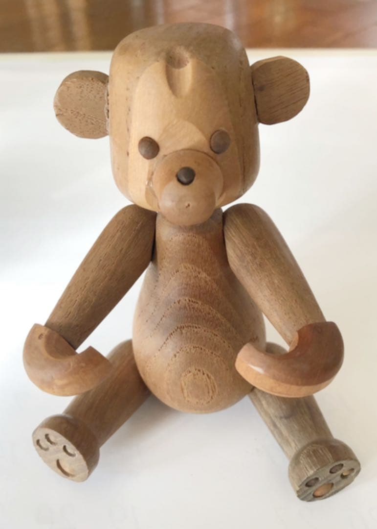 アンティーク木製ハンドメイドテディベア