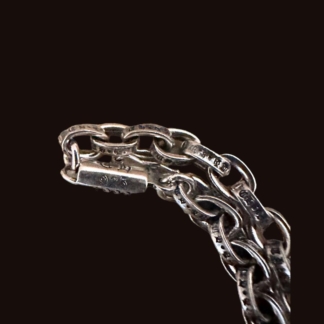 ユリの紋章　新品 シルバー925 ペーパーチェーン フレア ネックレスセット