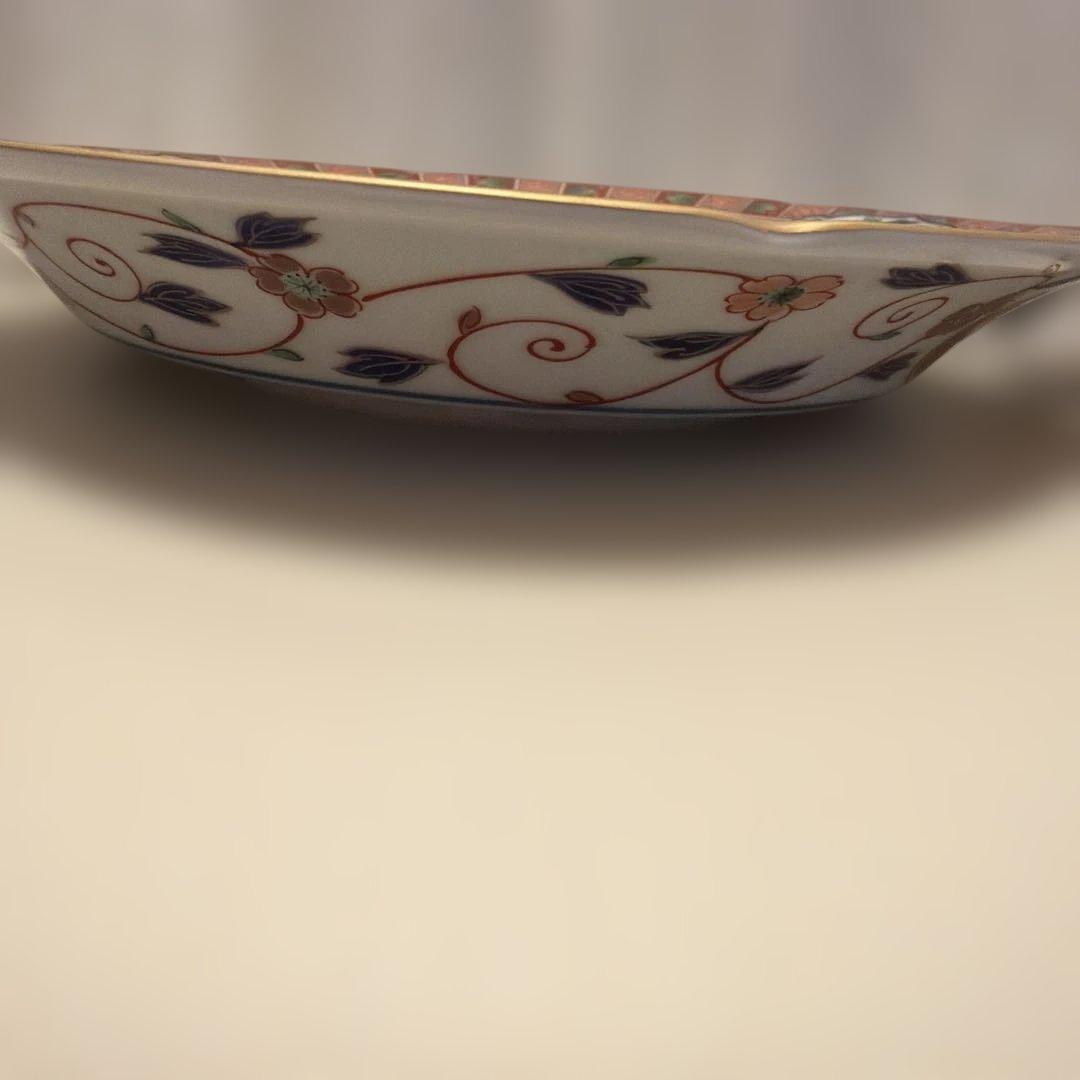 お正月に！　龍峯窯　古伊万里　金彩　琳派　祥瑞花丸紋　中皿　銘々皿