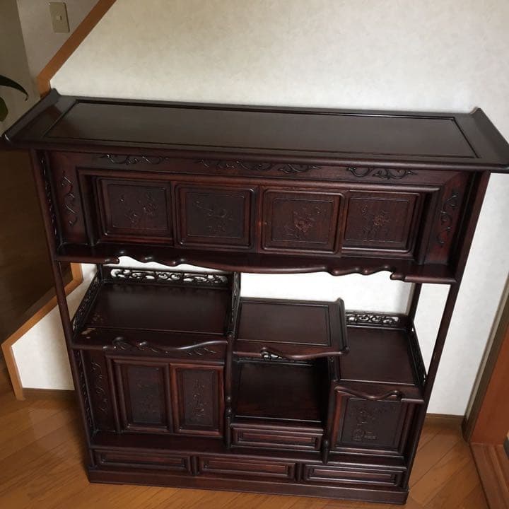 飾り棚　紫檀