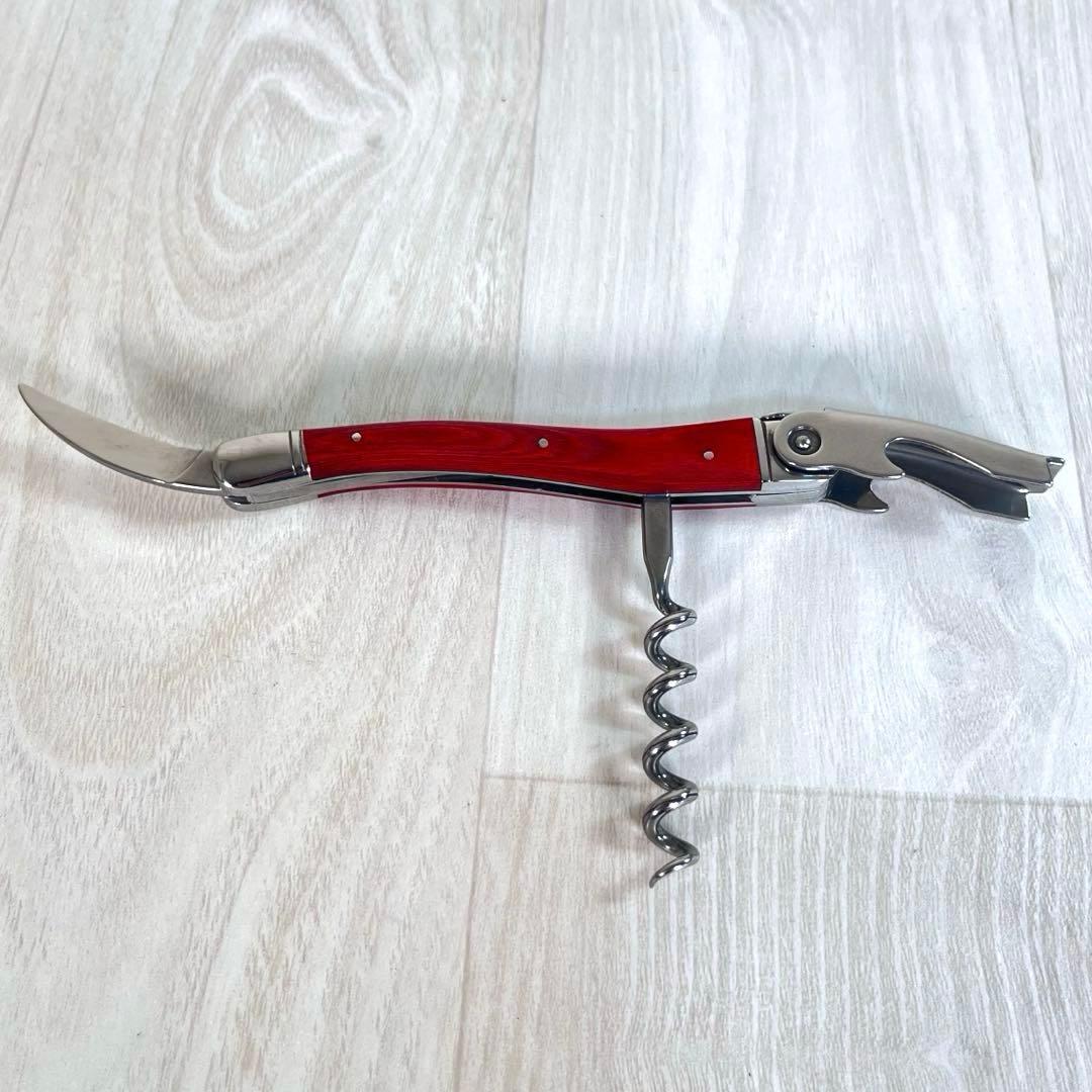 【極美品】シャトーラギオール　ソムリエナイフ　ローズウッド　レッド　赤　保証書