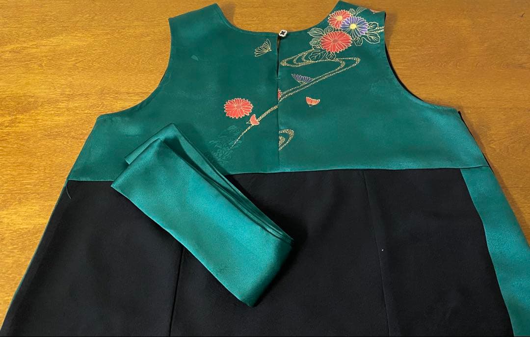 3291 着物　リメイク　ドレス　ワンピース