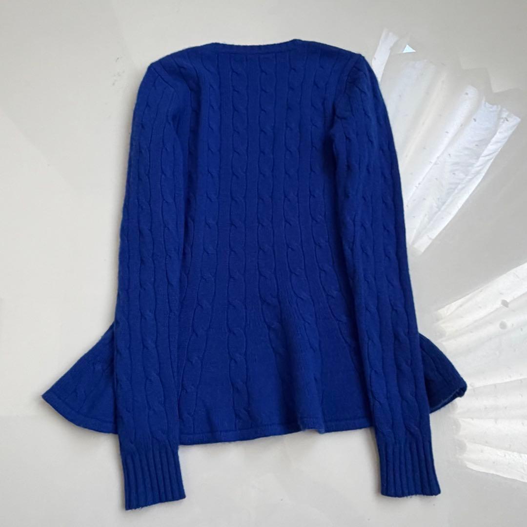 Ralph Lauren ♡ カシミヤ100% Vネック ケーブル編みニット