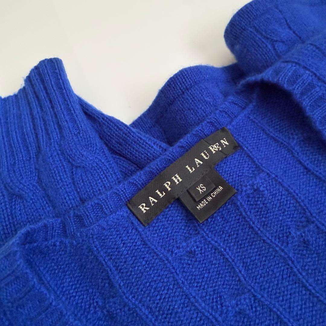 Ralph Lauren ♡ カシミヤ100% Vネック ケーブル編みニット