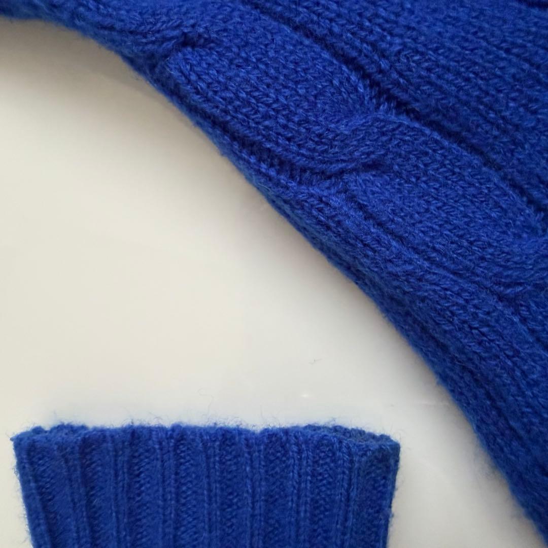 Ralph Lauren ♡ カシミヤ100% Vネック ケーブル編みニット