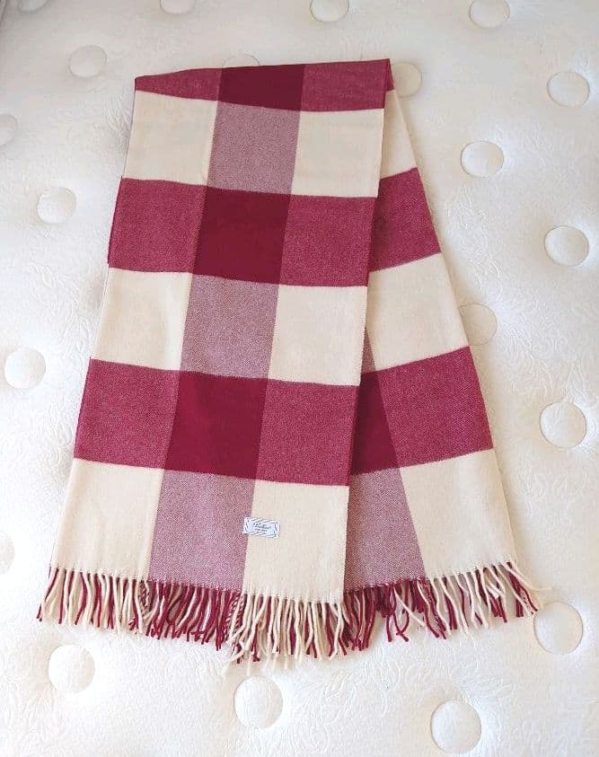 【Bellora ベローラ】＊新品＊ウール100％ スローケット ブランケット