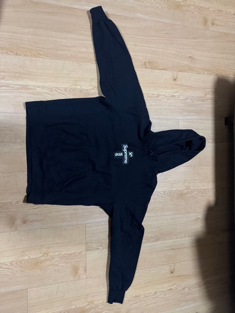Supreme XL Cross Box Logo Hooded ブラック