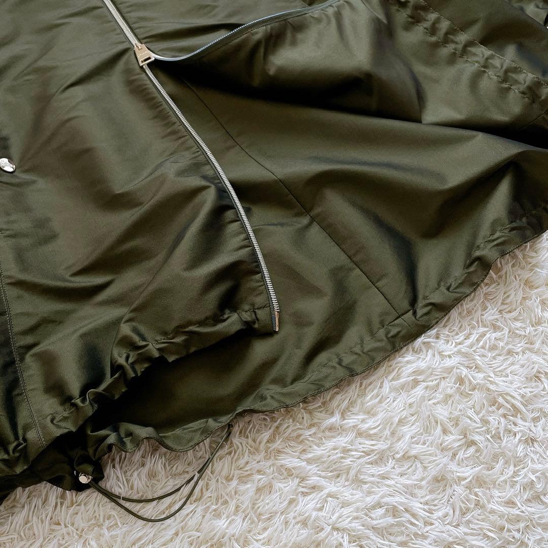 極美品✨HERNO モッズコート フード付 2way 44サイズ カーキ