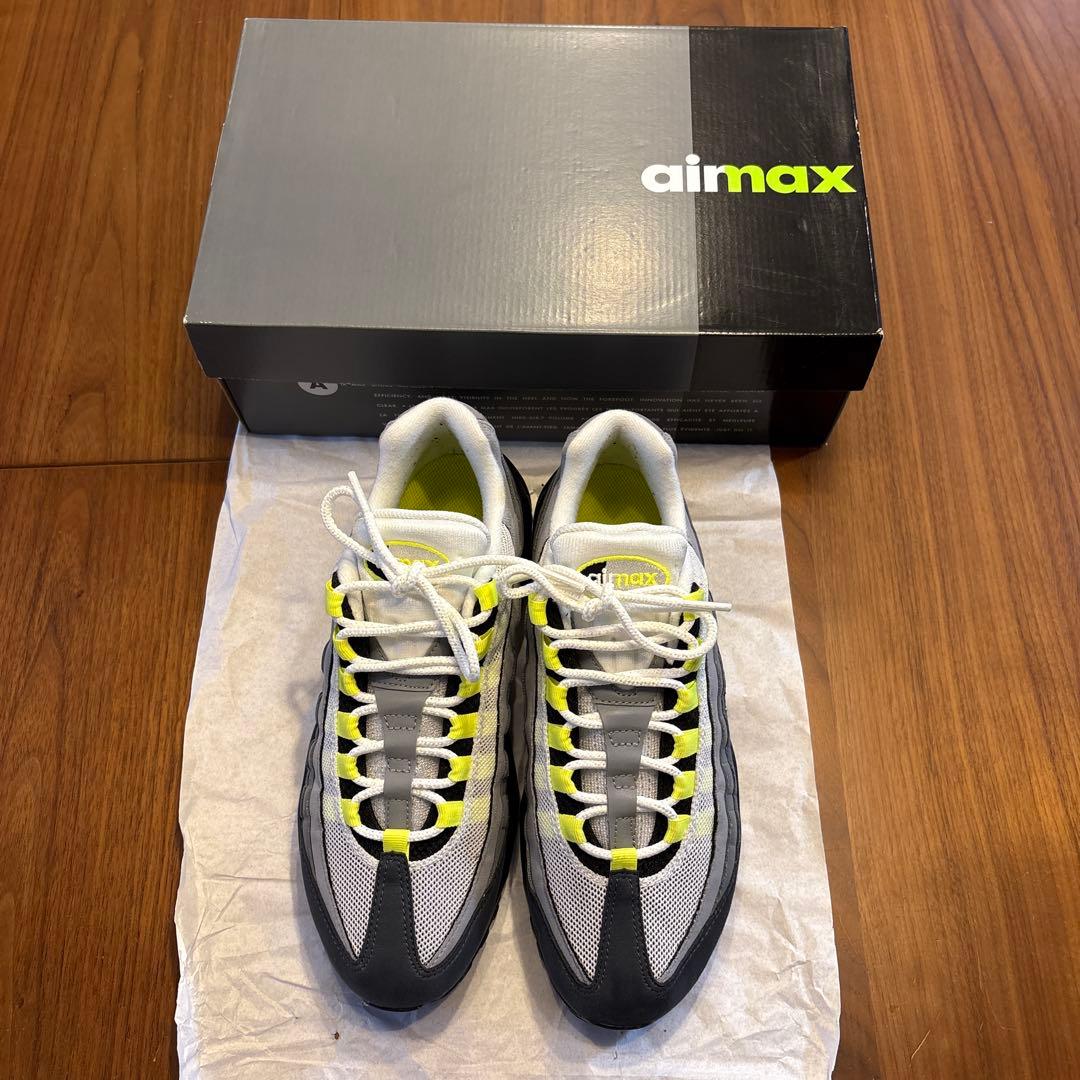 靴 Nike Air Max 95 OG Neon Yellow 2020 25cm