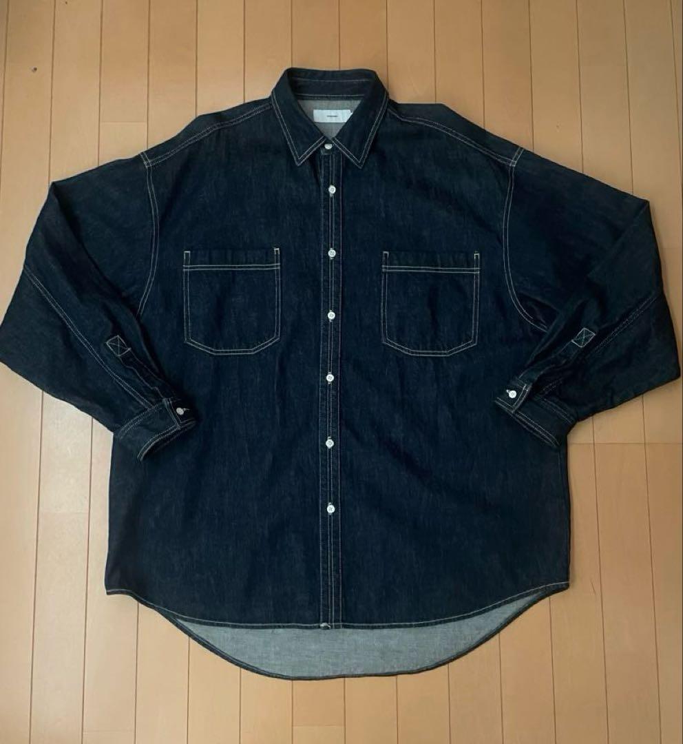 Graphpaper ダークデニム 長袖シャツ　M