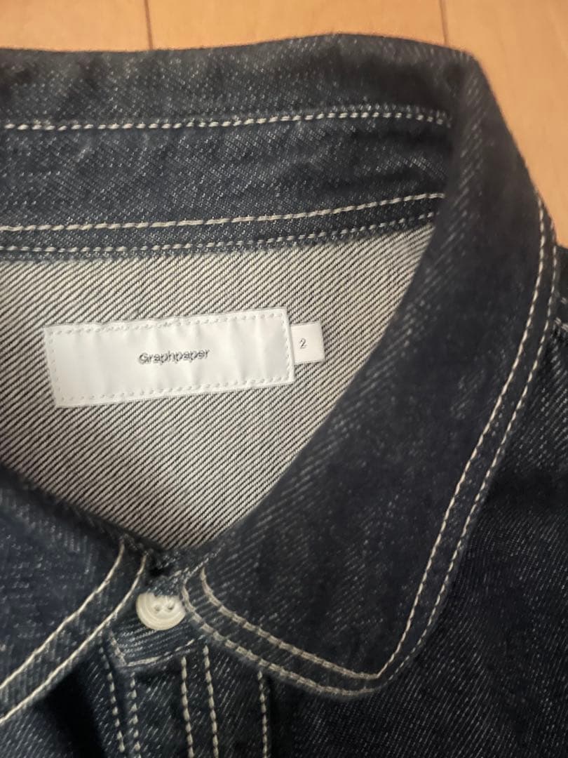 Graphpaper ダークデニム 長袖シャツ　M