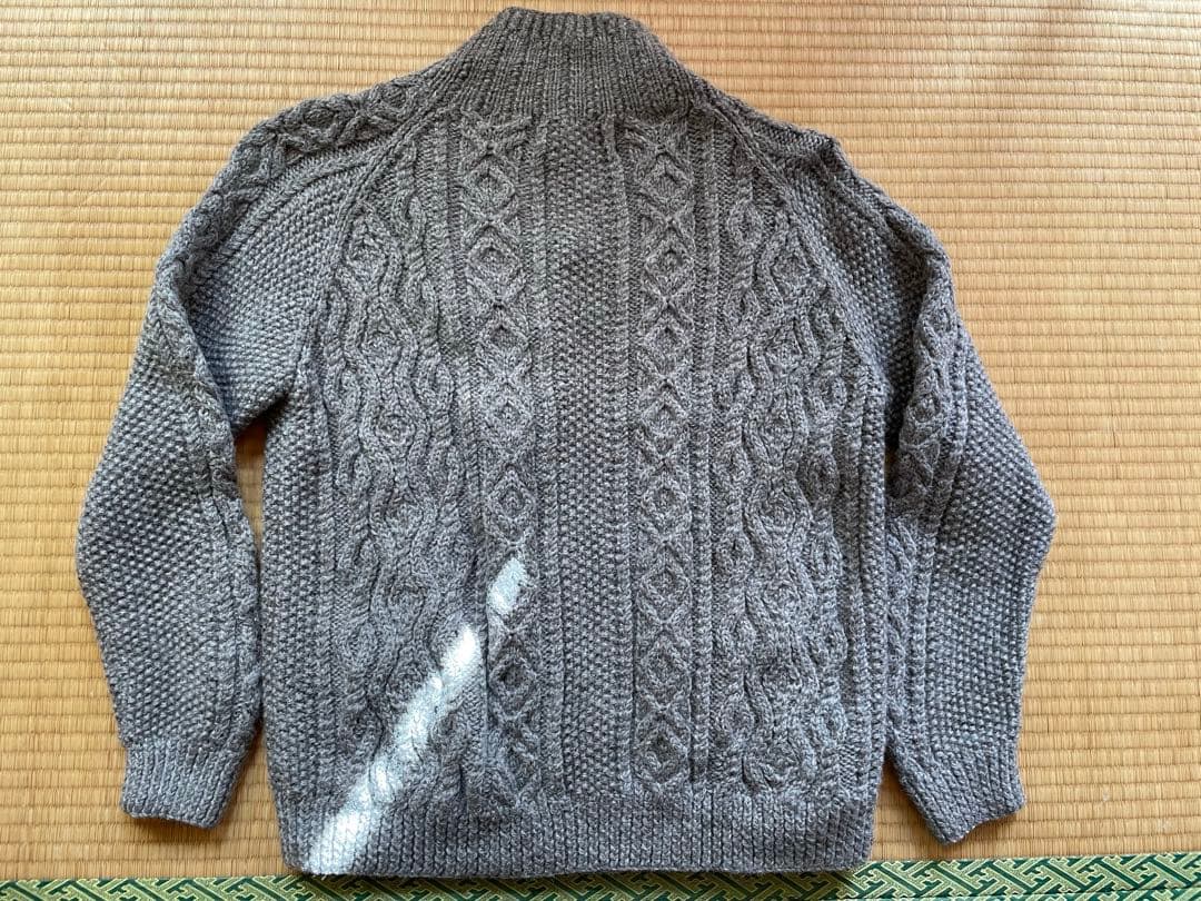 インバーアラン 3A lumber cardigan グレー M L