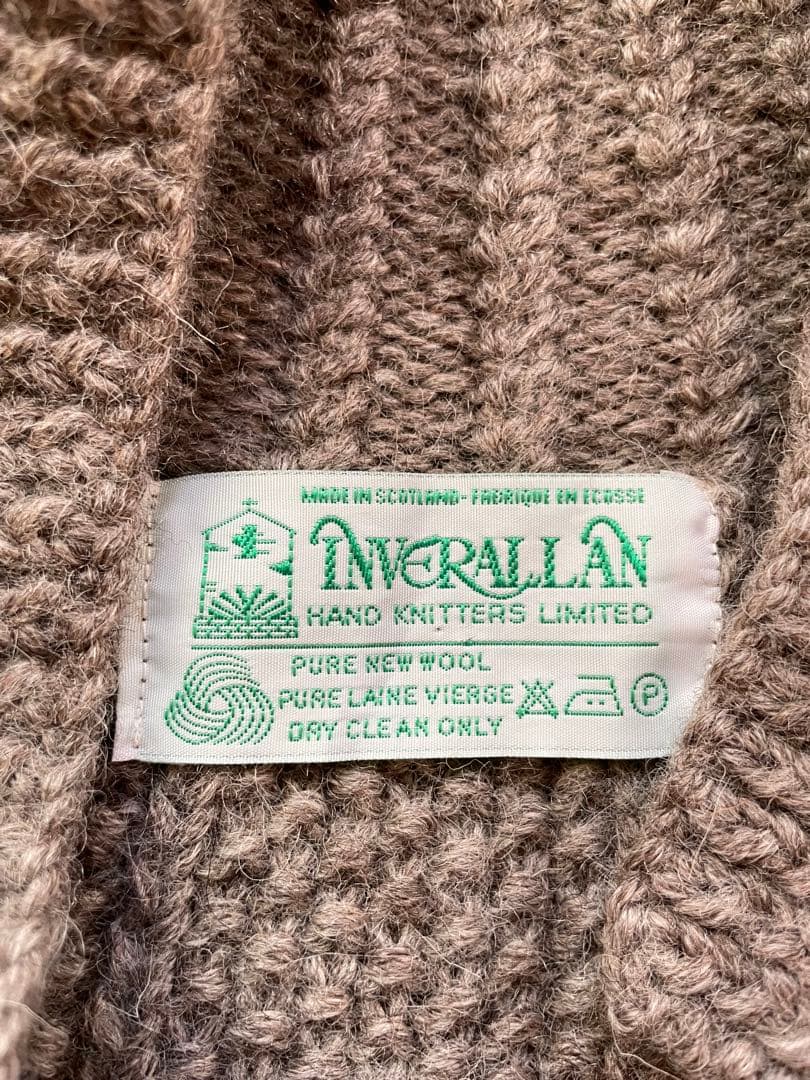 インバーアラン 3A lumber cardigan グレー M L