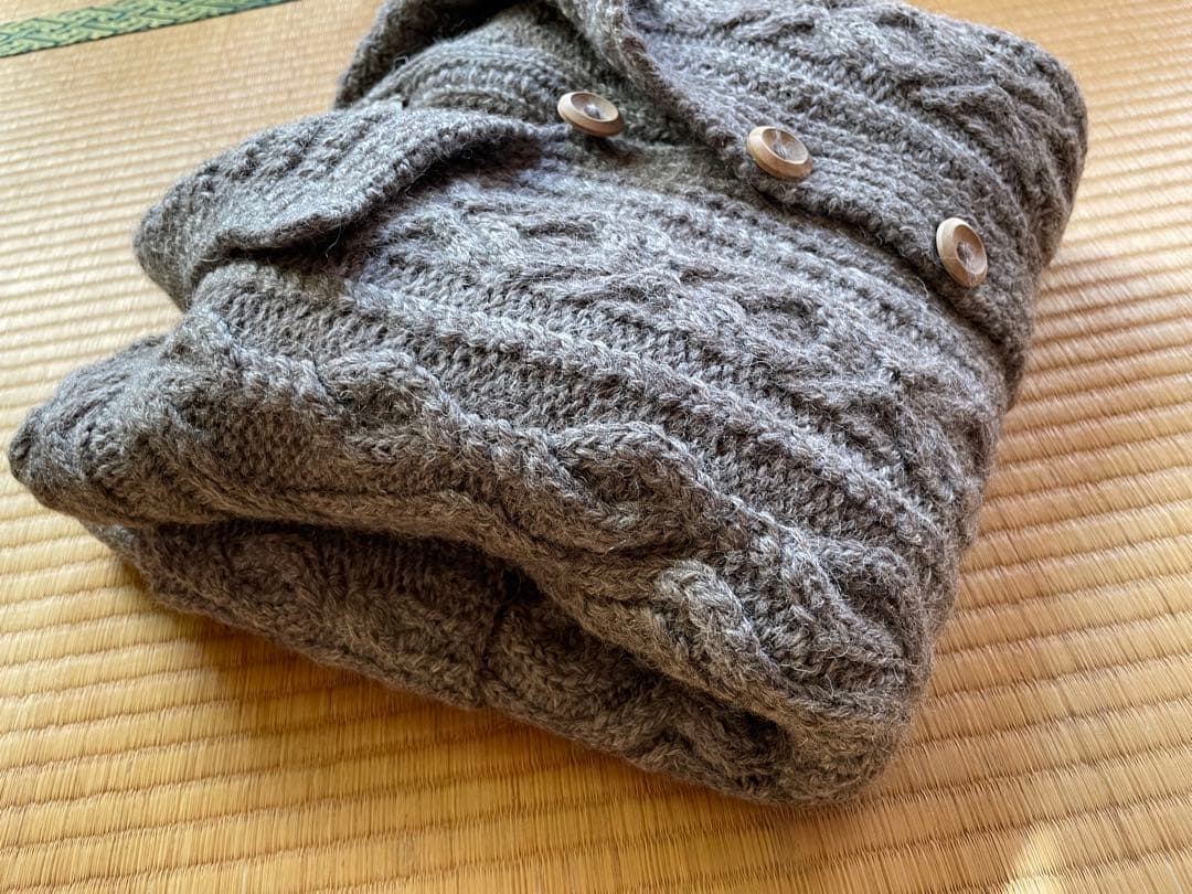 インバーアラン 3A lumber cardigan グレー M L