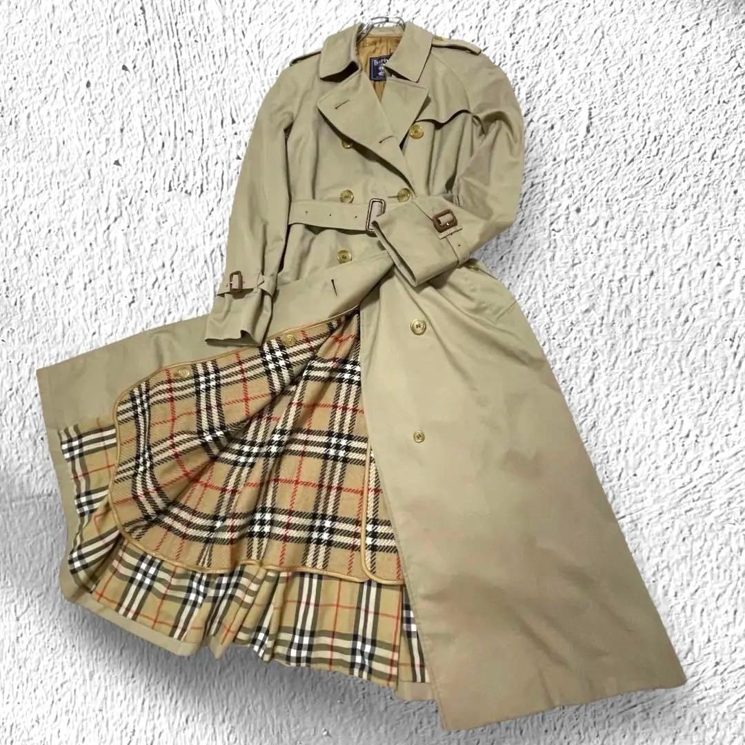 希少✨マキシ丈116✨バーバリー✨トレンチコート ライナー付 ノバチェックM位