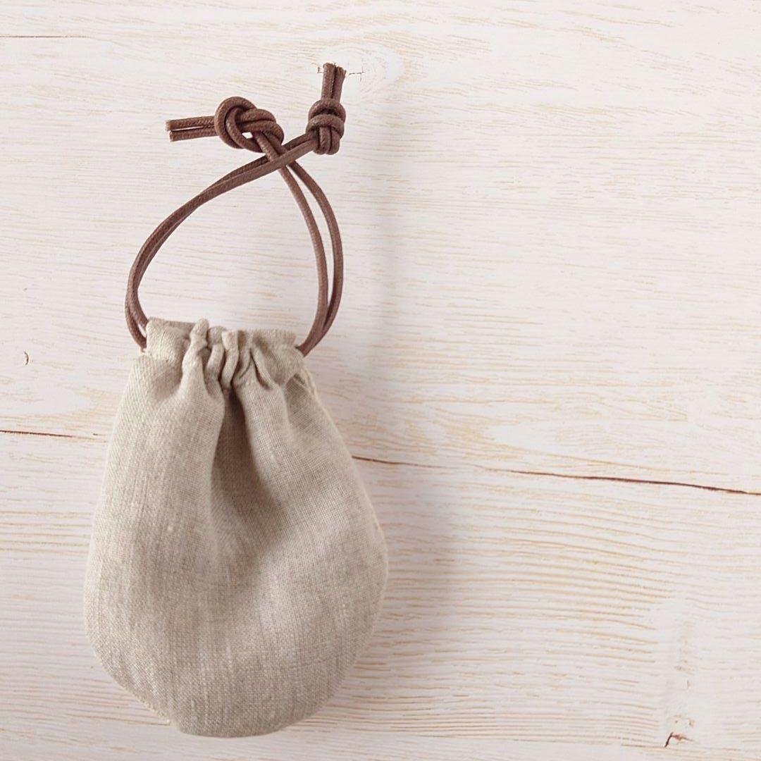 ちっちゃな巾着サシェ/詰替えタイプ【うさこと黄色い花】