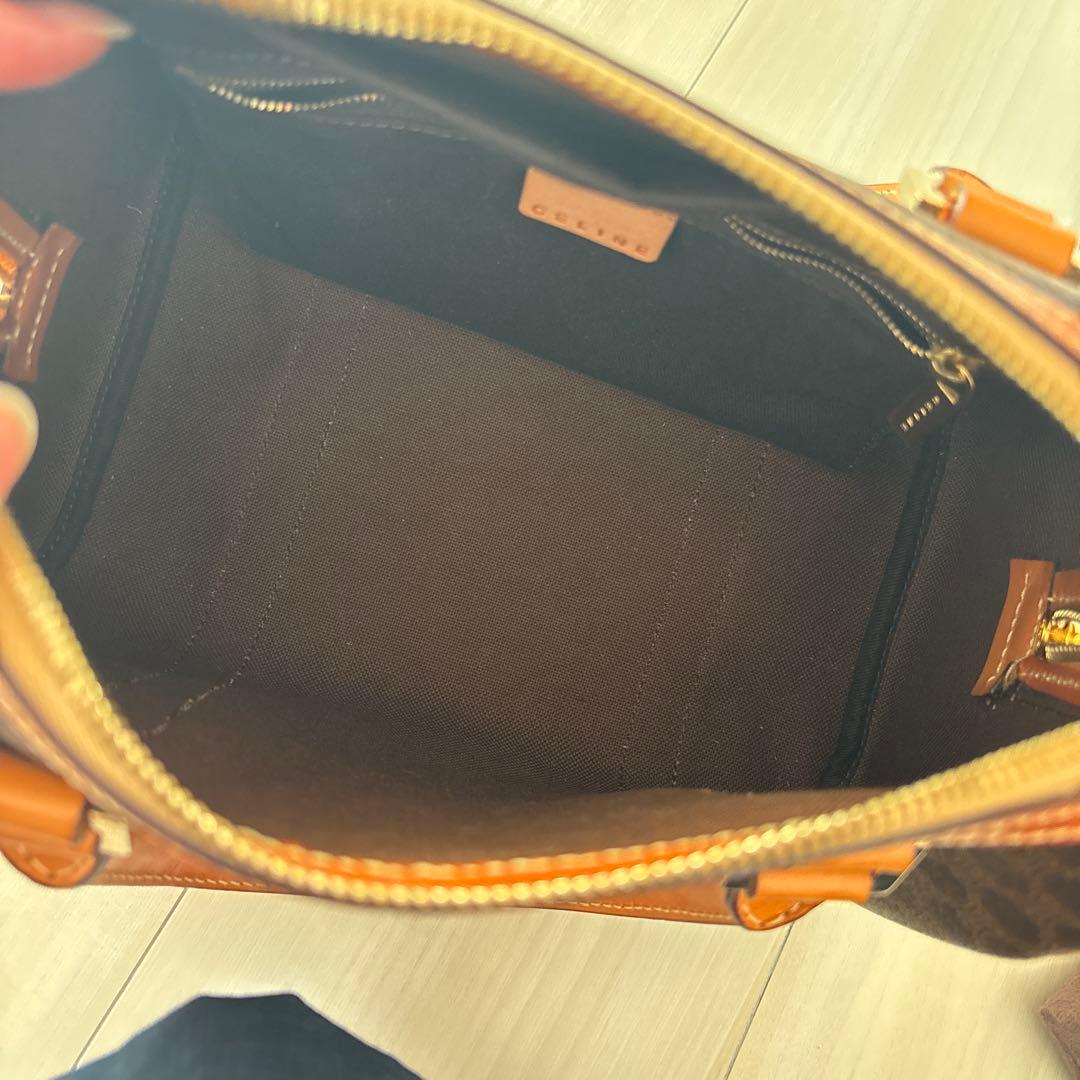 【CELINE セリーヌ】マカダム ミニボストン ハンドバッグ