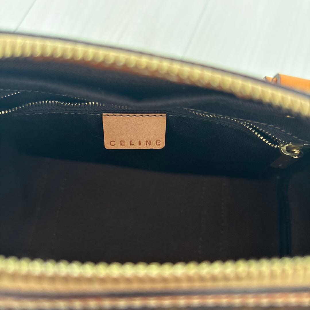 【CELINE セリーヌ】マカダム ミニボストン ハンドバッグ