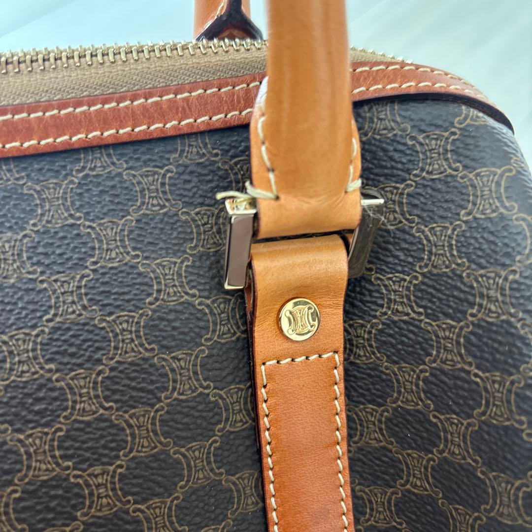 【CELINE セリーヌ】マカダム ミニボストン ハンドバッグ