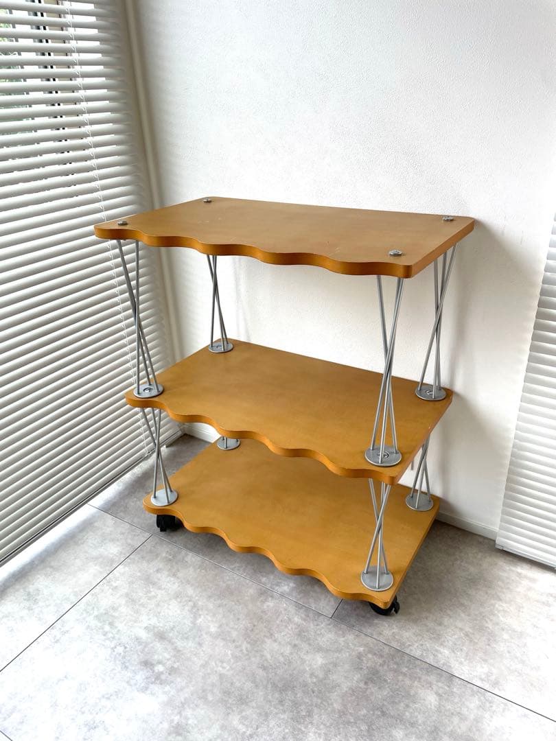 シェルフ　ローテーブル　2ウェイ　ポストモダン