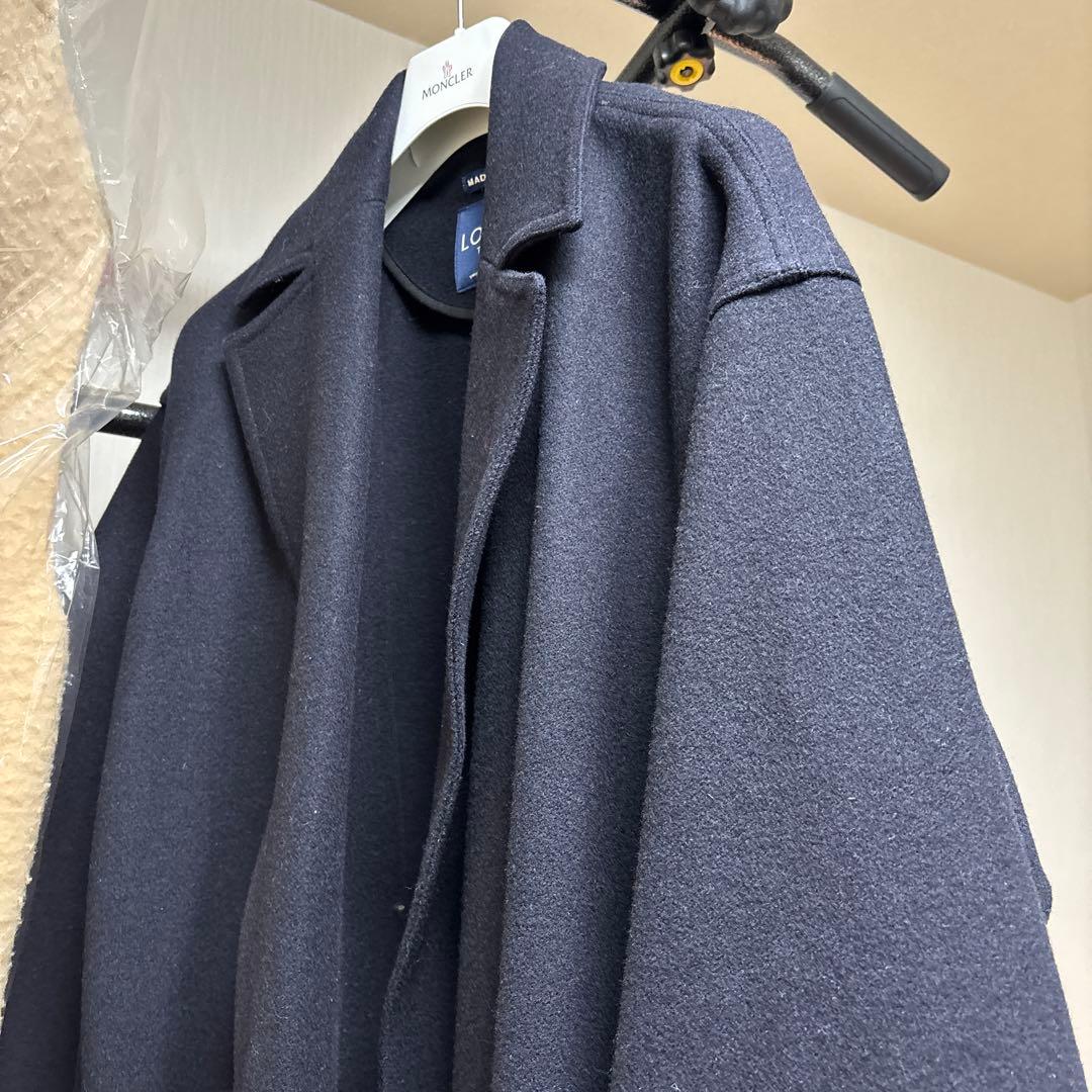 オーバーサイズ　フラット　厚手　ロングコート　ロンドントラディション