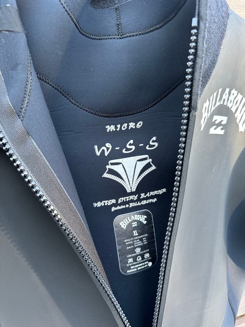 BILLABONG ビラボン　セミドライ　ウエットスーツ　裏起毛　XL