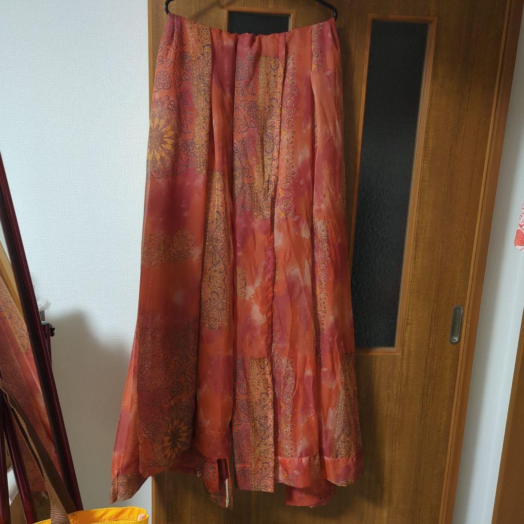 オリエンタル柄☆レースカーテン☆2枚