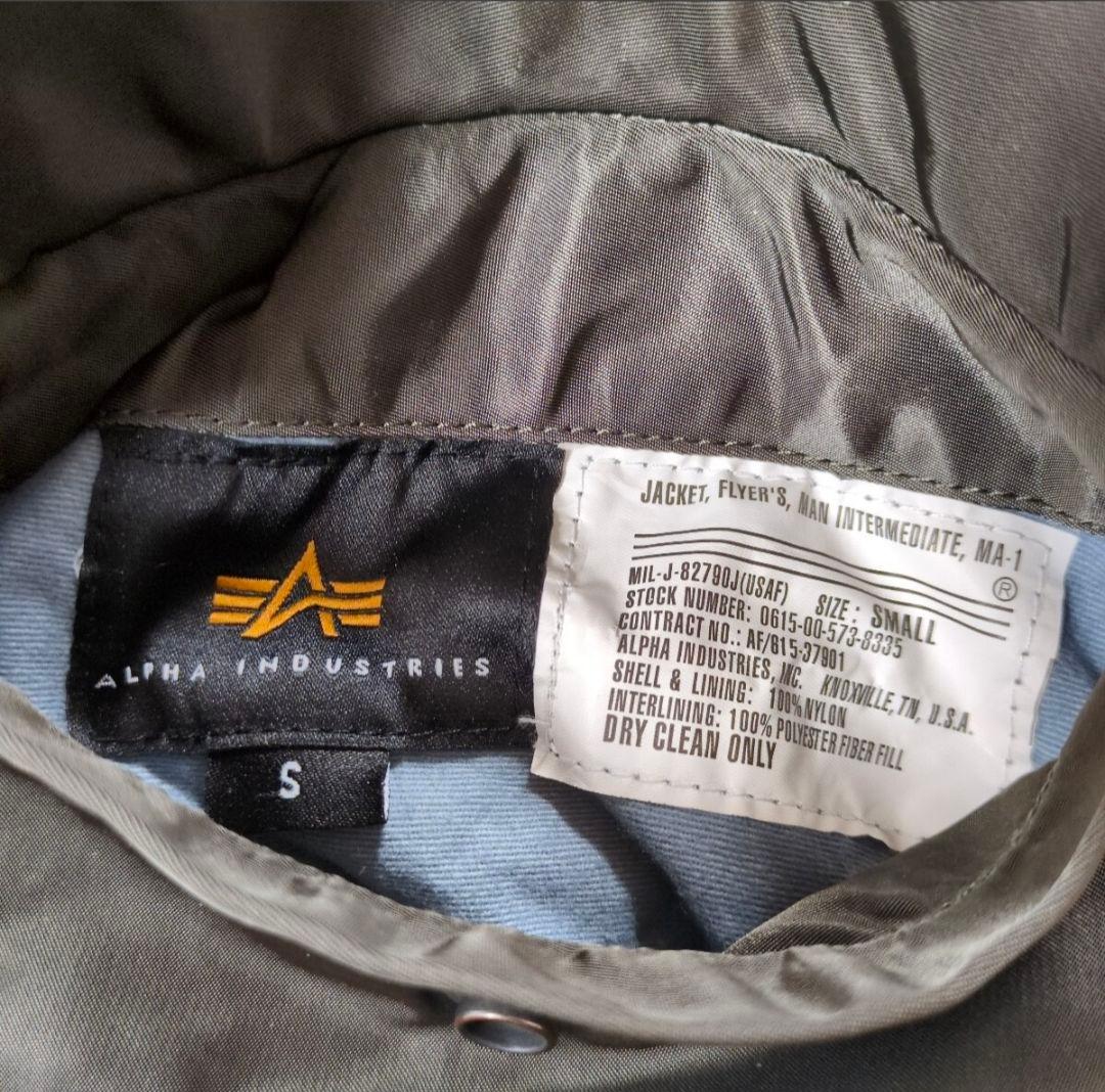 美品 ALPHA フライトジャケットMA-1 MIL-J-82790J USAF
