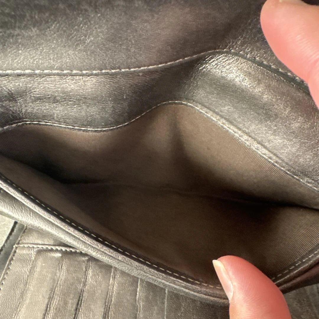 CHANEL グレー キルティング 三つ折り財布