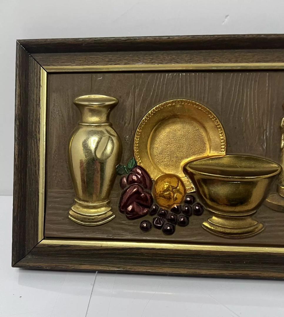 1960年代 Turnerウォールアクセサリー 壁掛け3Dウッドフレーム