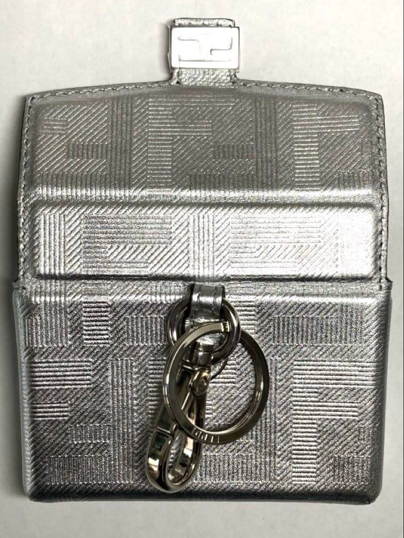 美品　フェンディ　ナノバゲット　チャーム　キーホルダー　キーリング　シルバー　袋