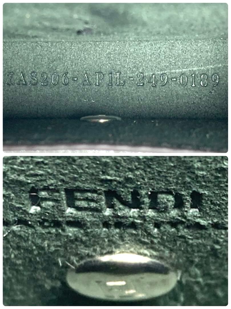 美品　フェンディ　ナノバゲット　チャーム　キーホルダー　キーリング　シルバー　袋