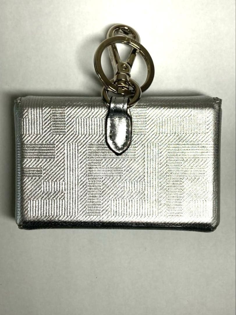 美品　フェンディ　ナノバゲット　チャーム　キーホルダー　キーリング　シルバー　袋