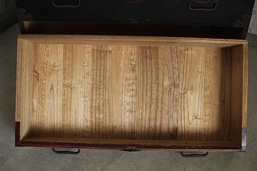 丸金具庄内箪笥　3段　タンス　収納　古家具　古民家　時代家具