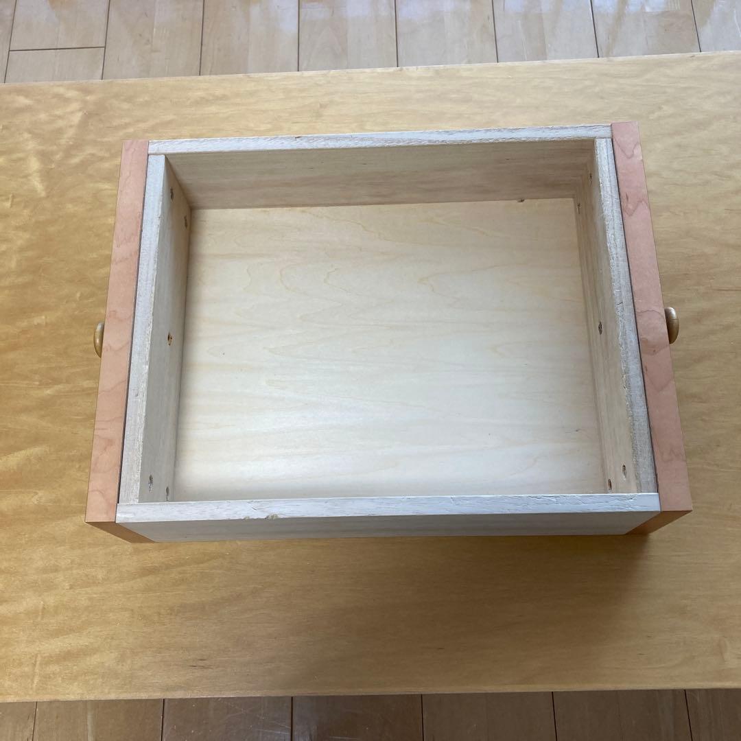 ナチュラルウッド 引き出し付きローテーブル【引き取り可能】