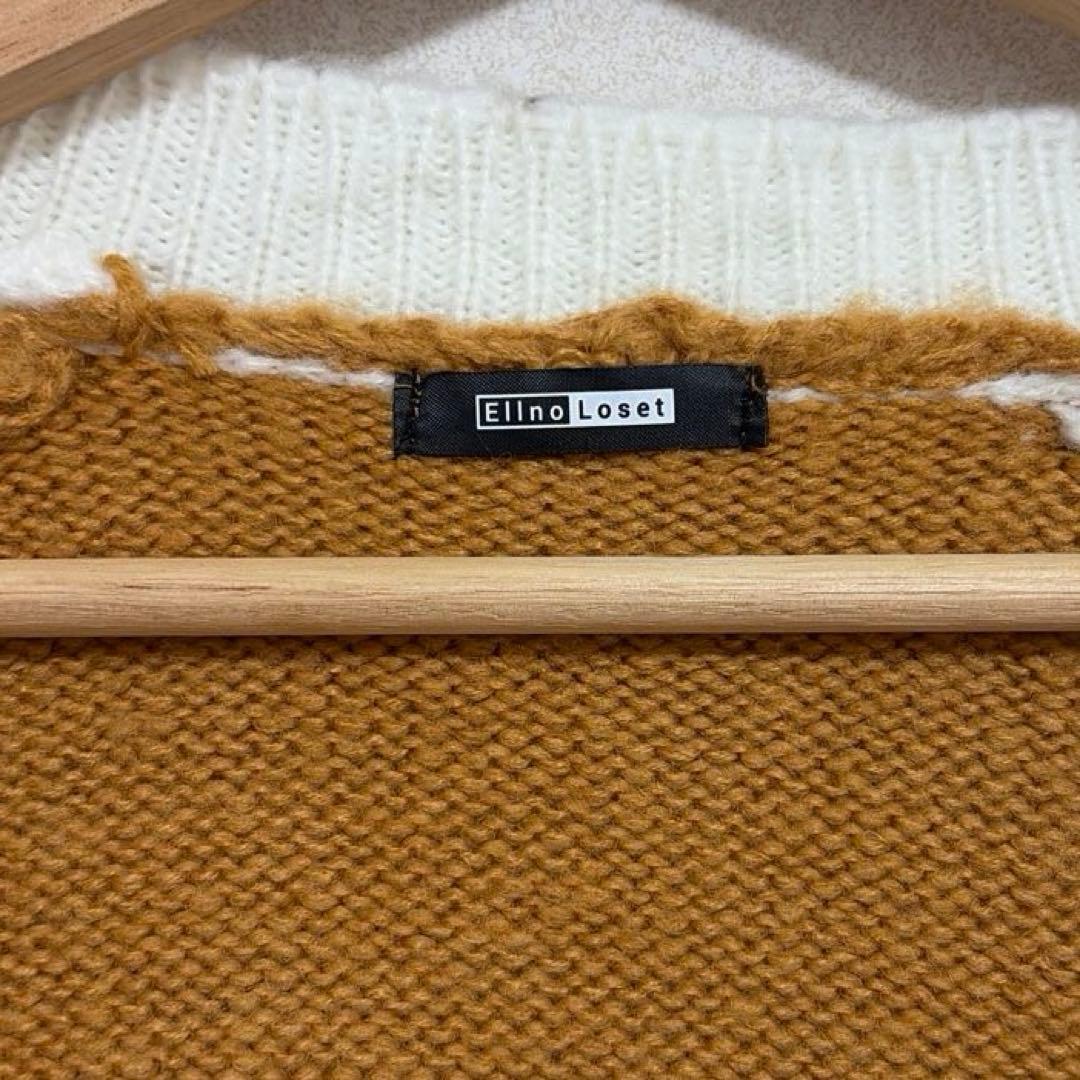 エルノロゼット ウィンブレ コラボ カーディガン オレンジ