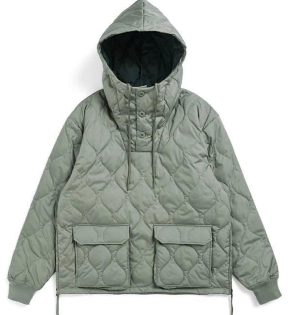 TAION ダウンフーディ XSサイズ ダークセージグリーン　ユニセックス