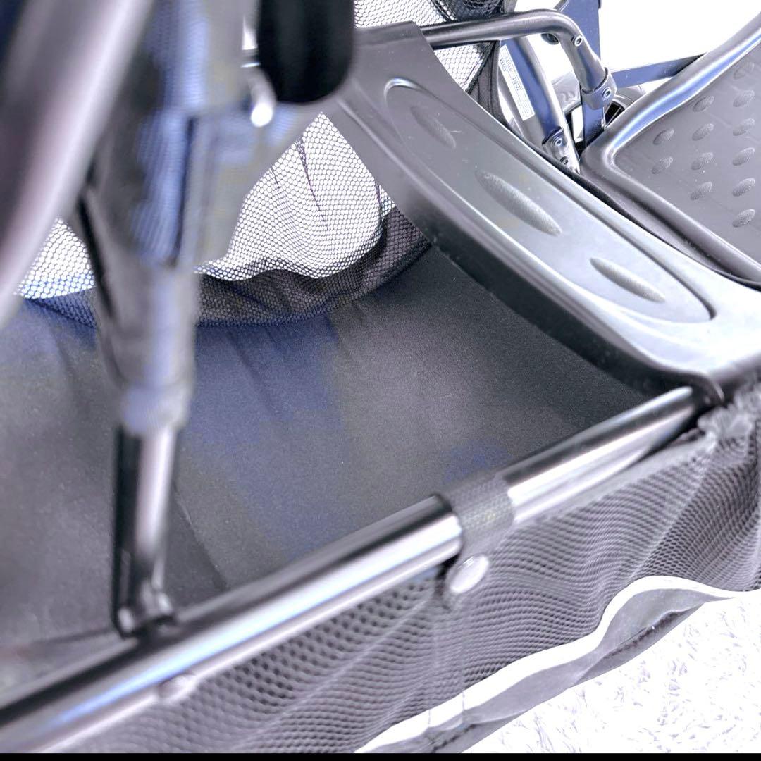 【未使用級】カトージ 二人でゴーDX 二人乗り ベビーカー デニム 付属品完備