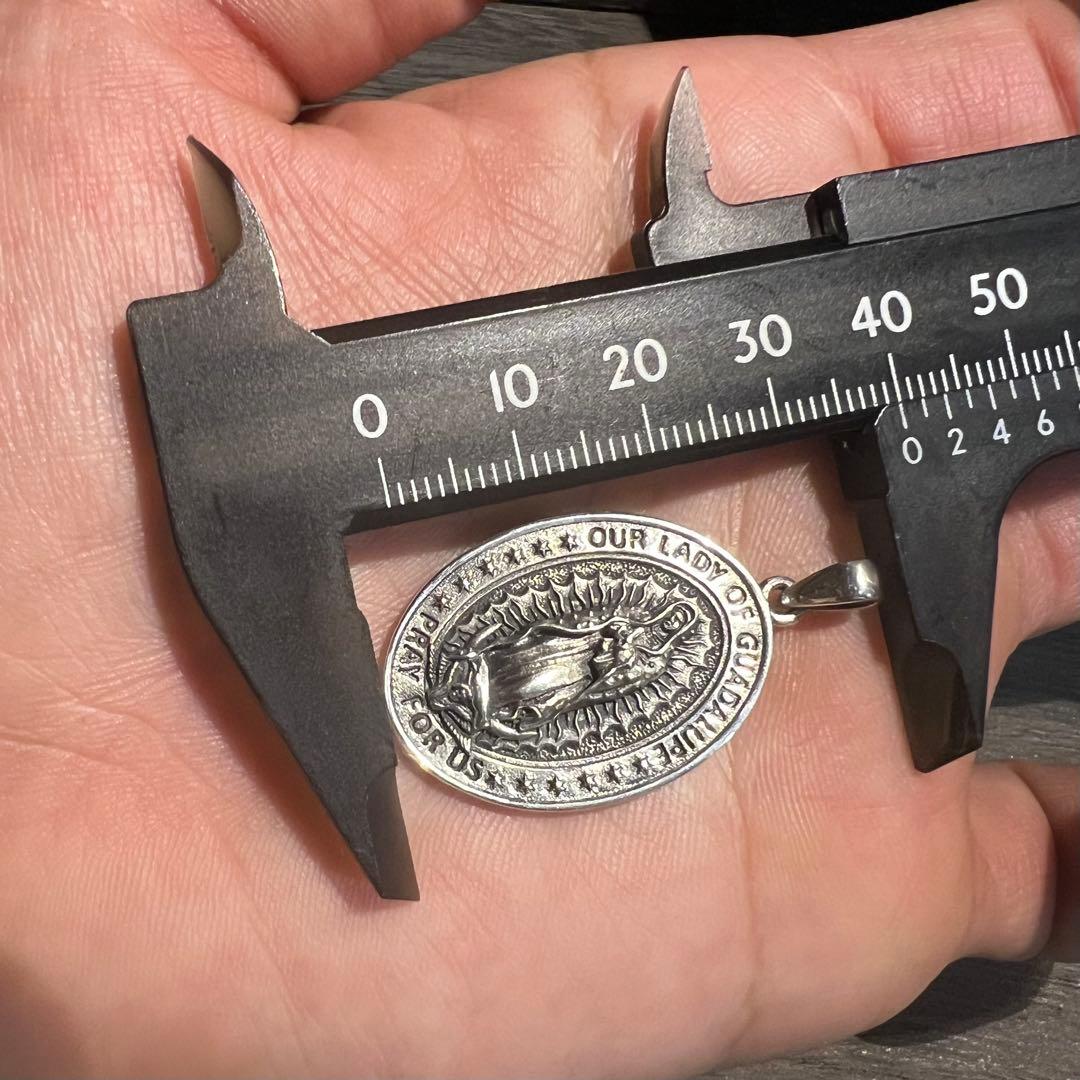 3D(立体)彫刻マリアメダルネックレス｜Silver925｜シルバー925