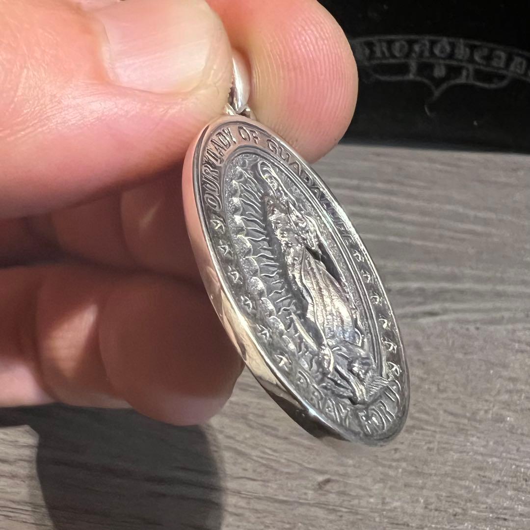 3D(立体)彫刻マリアメダルネックレス｜Silver925｜シルバー925