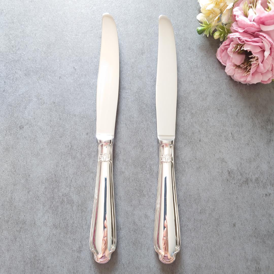 希少 美品 クリストフル ポンパドール テーブルナイフ 2点