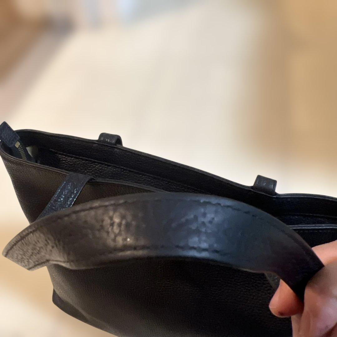 【1/4までセール中】HushTug ハッシュタグ レザートート ブラック