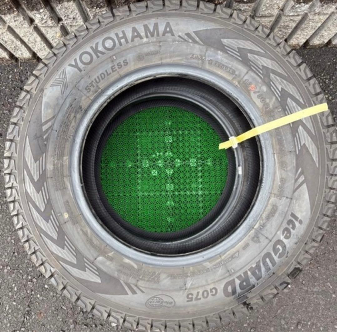 スタッドレスヨコハマアイスガードgo75 195/80R15.19年製バリ山4本