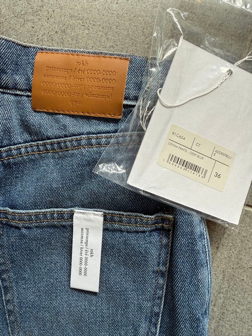 Rokh ロク ダメージ フレア デニムパンツ 未使用