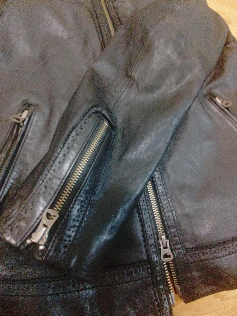 j*n様 ナノユニバース 馬革 ホースレザージャケット シングルライダース